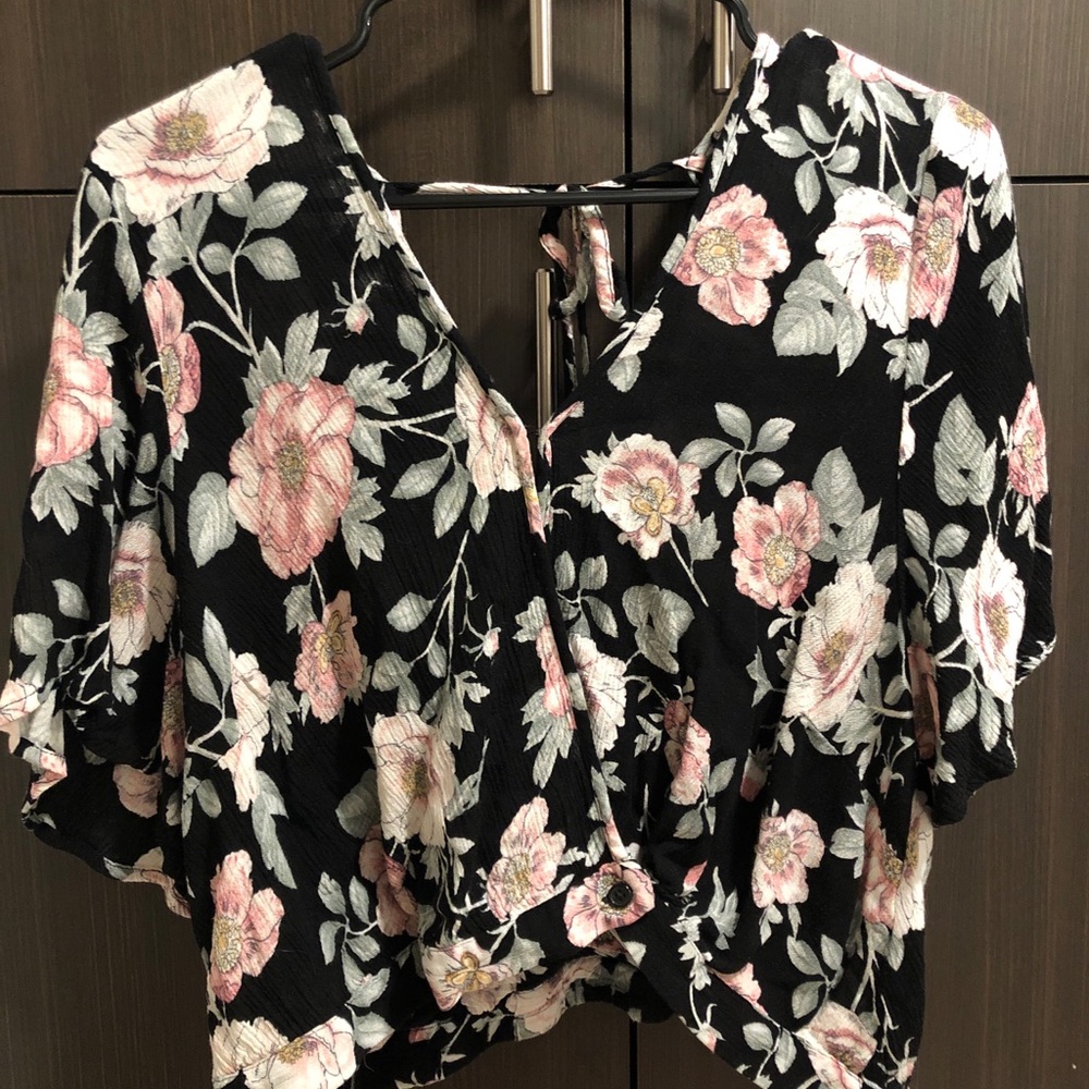 Floral crop top